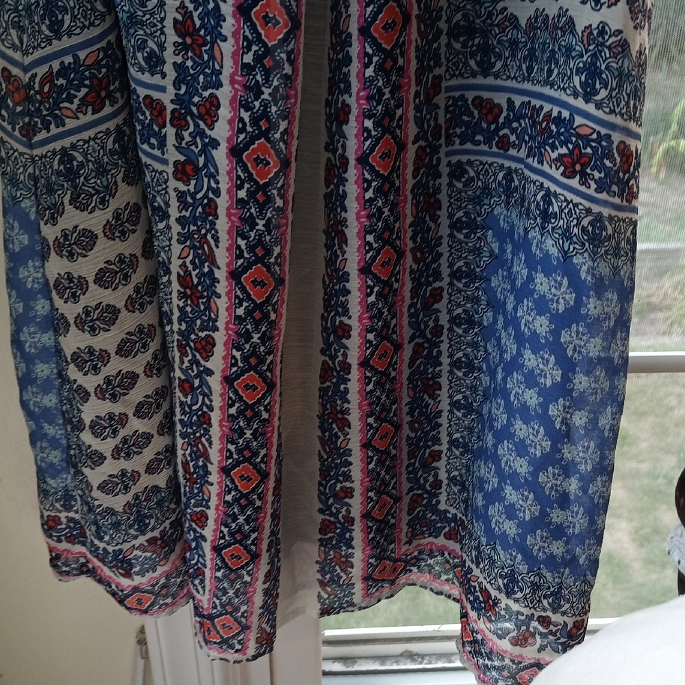 Speechless XS Navy & Pink Floral Blouse - Picture 5 of 12